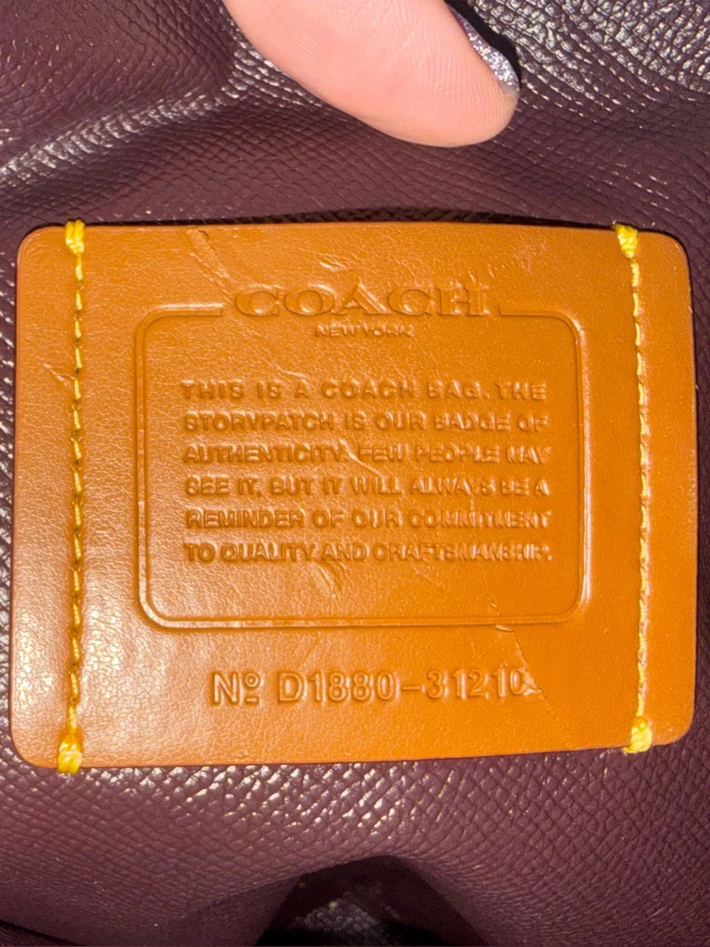 Coach reloved one of a kind bag